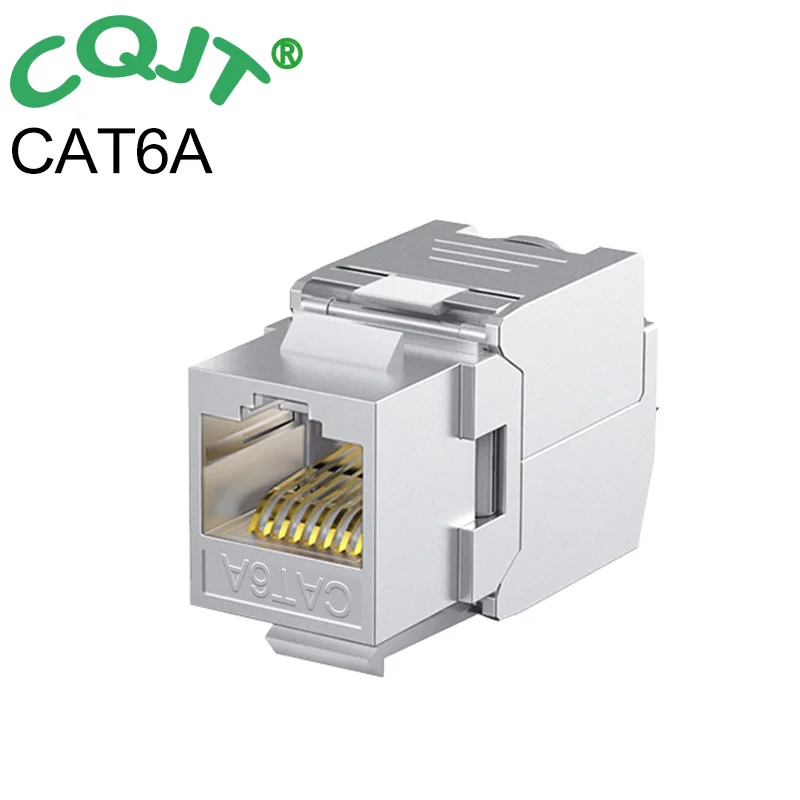 

10pcs RJ45 Keystone Cat8 Cat7 CAT6A CAT6 CAT5E Shielded FTP Zinc Alloy Module Network Coupler Adapter Keystone Jack