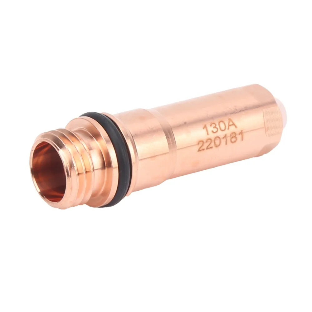 Copper Material Plasma Torch Electrode 10Pcs Pack 220181 Model Plasma Cutter Nozzle Replacement Part Cutting Tip Nozzle