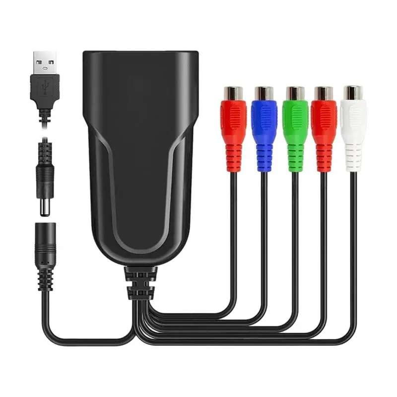 Homeshopping Red Green Blue Ypbpr Component To HDMI-Compatible HD Converter 1080P 1.3 Version Plug And Play