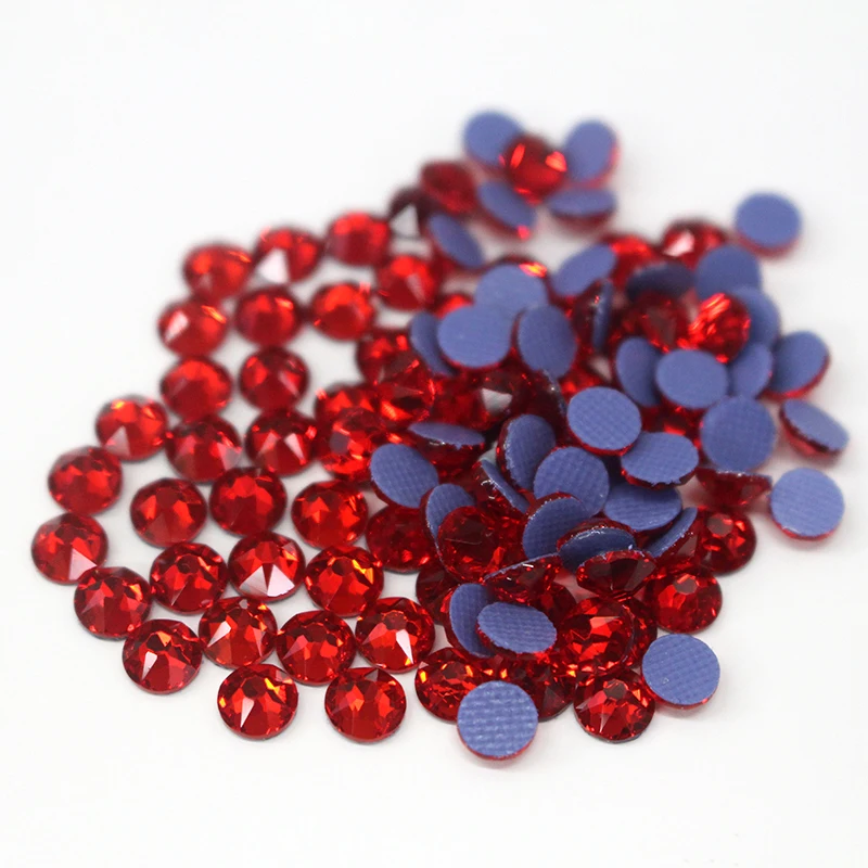 Lt Siam ss10-ss30 calidad 2078 corte hotfix Rhinestones16 caras corte 8 grandes 8 pequeñas facetas de flores de sol cristal ab arte de uñas o boda