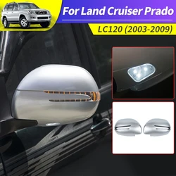 For 2003-2009 Toyota Land Cruiser Prado 120 Rearview Mirror Dynamic Bulb FJ120 Lc120 led Turn Signal Modification Accessories