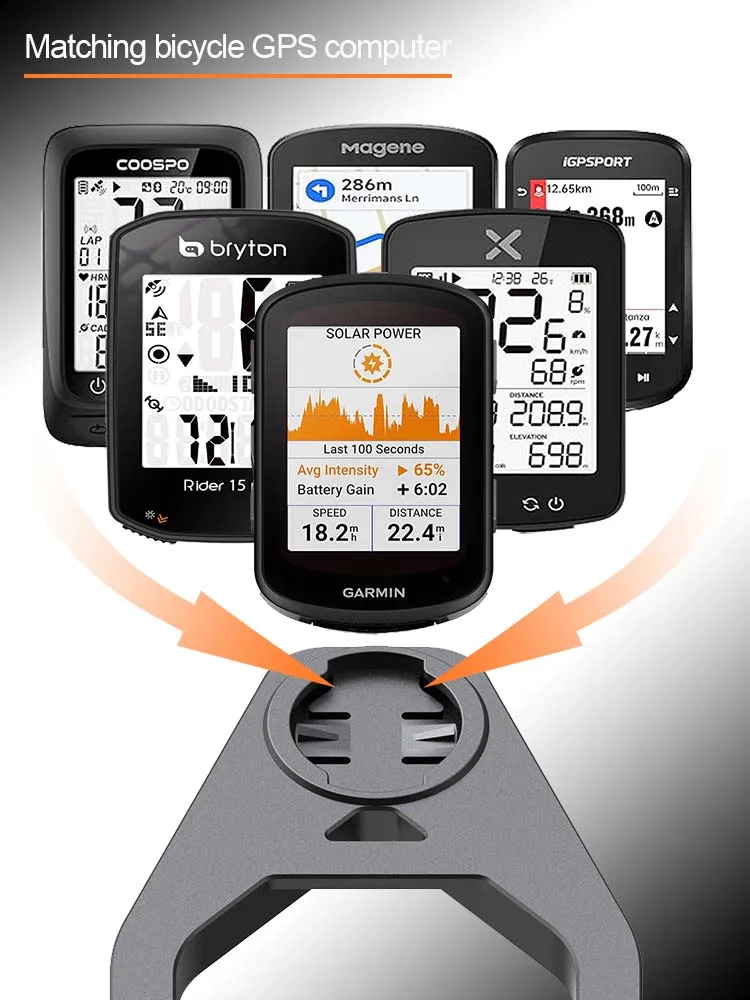 Fahrrad Lenker Computer Halter Leichte MTB Fahrrad Code Tabelle Basis Rennrad Code Meter Befestigungs Basis für Garmin/Wahoo/Bryton – Detail 10