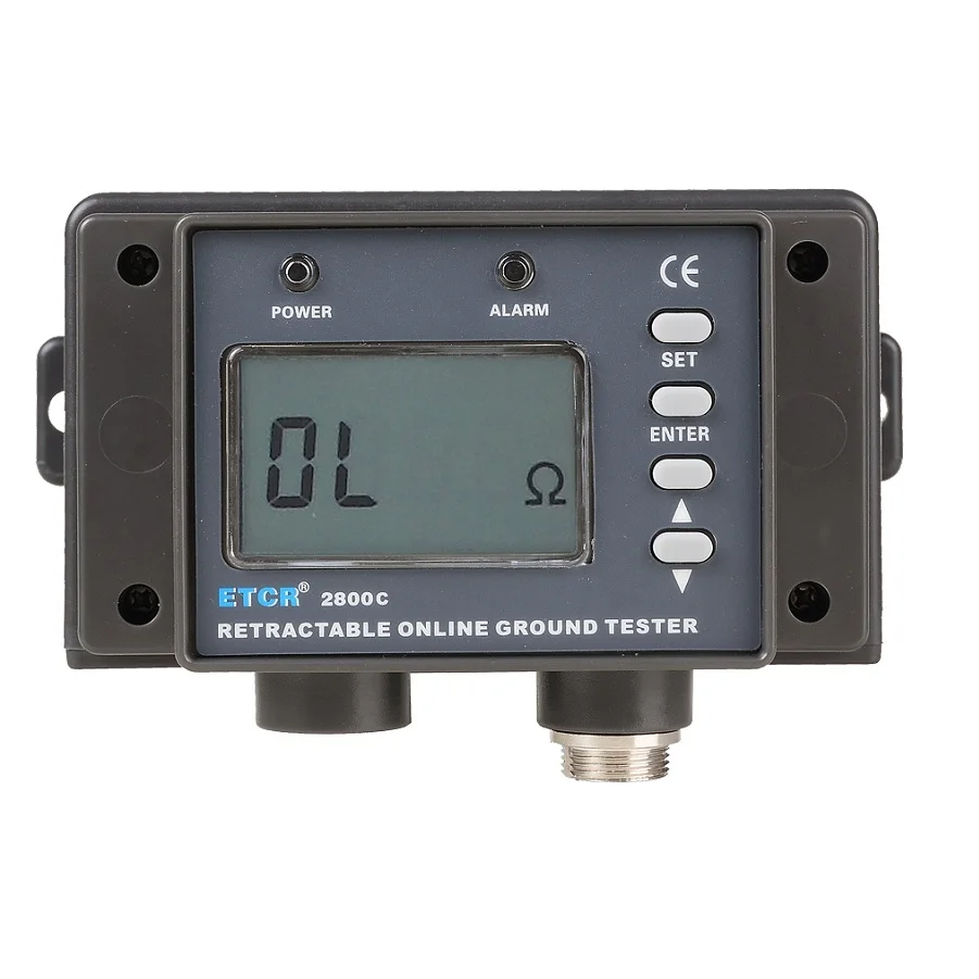 ETCR2800B ETCR2800C Non-Contact Grounding Resistance Online Detect Terminal 0.01Ω~200Ω RS485 Interface/GPS Remote Real-time