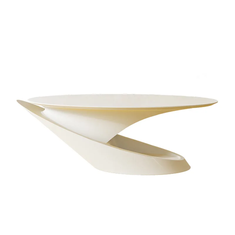 Shell coffee table home living room new light luxury high-end art high-end creative oval table