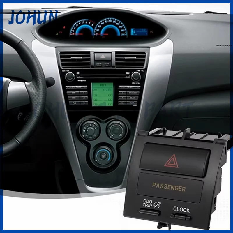 555686-2030 High Configuration Hazard Warning Light Flasher Switch For Toyota Vitz Yaris XP90 2006-2012 Vios 2007-2013 2008 200