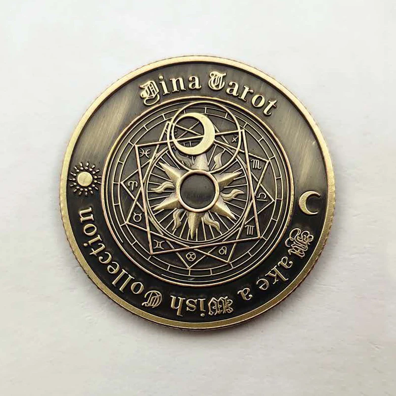 Lucky Challenge Coin Twelve Constellations Divination Tarot Zodiac Flipping Decision Making And Fun Quiet Cool Gadgets Stuff