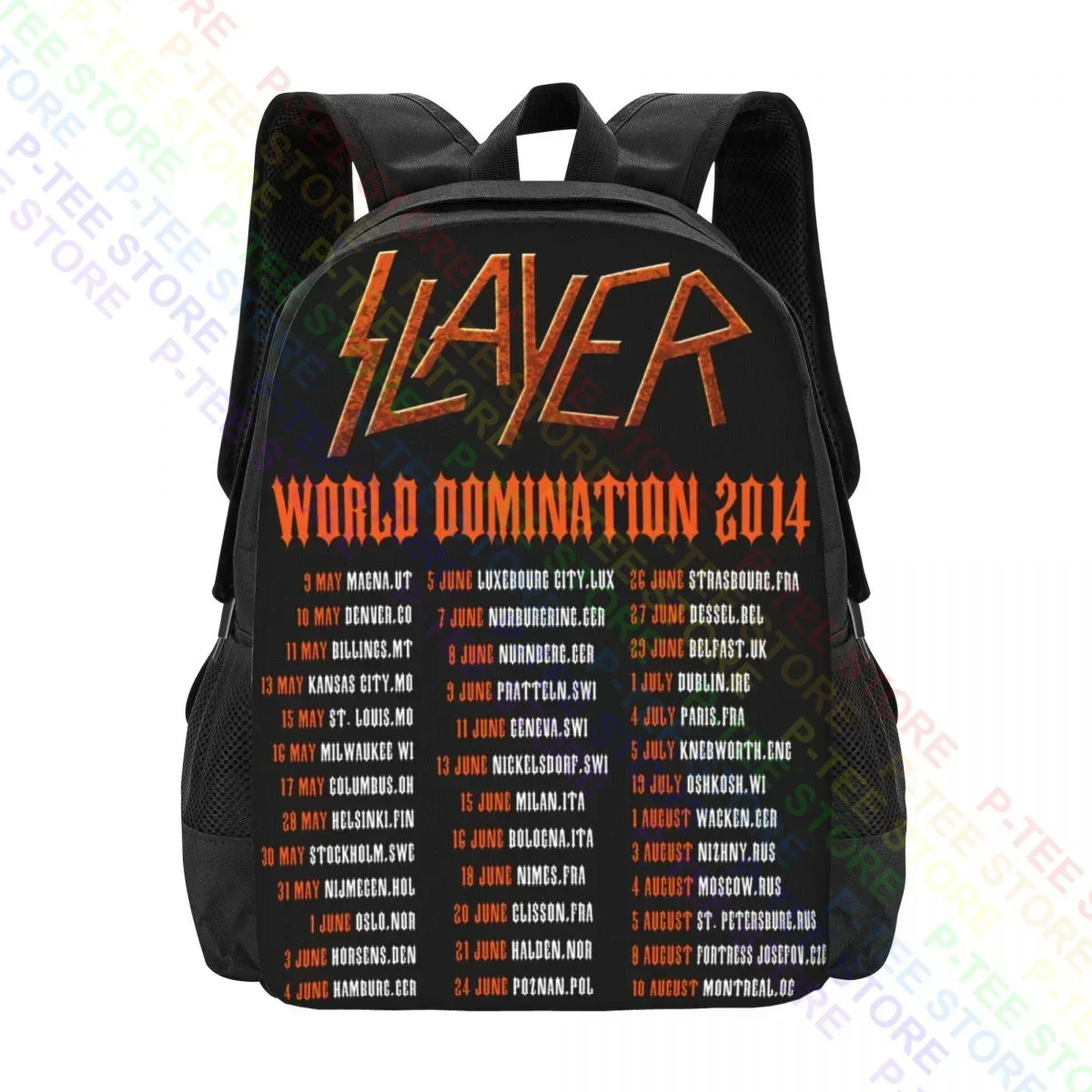 Slayer World Domination Tour 2014 ,Kreator P-1619Backpack Large Capacity Newest Large Capacity