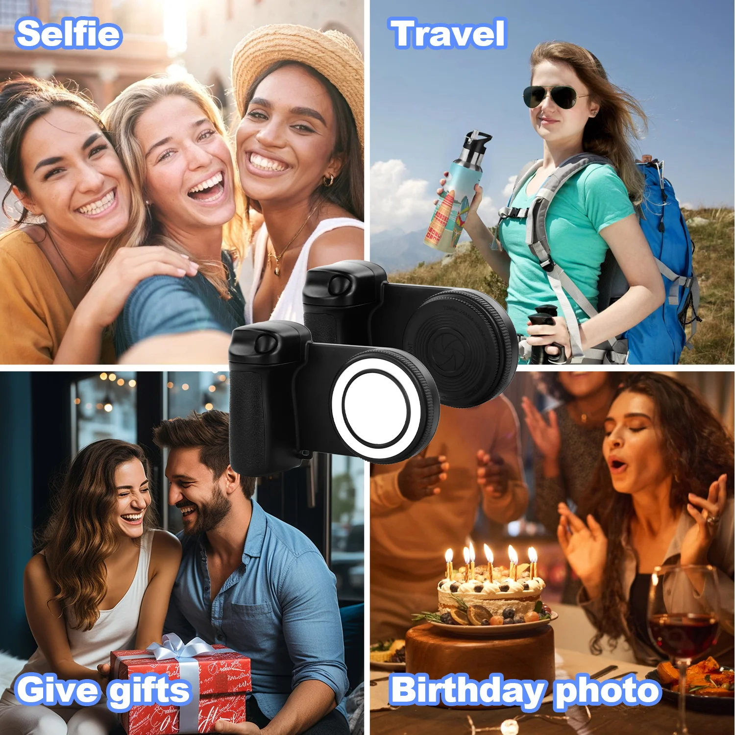 

Беспроводная интеллектуальная магнитная ручка камеры с заполняющей подсветкой, АБС-материал, кронштейн для фотосъемки с защитой от сотрясений для мобильного телефона