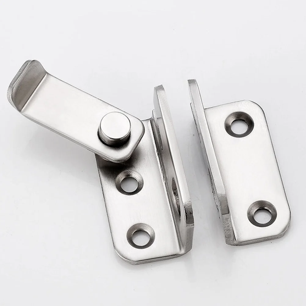 

2Pcs Anti-Theft Stainless Steel Door Bolts Latch Sliding Barn Gate Lock Left Right Home Security Door Lock Latch