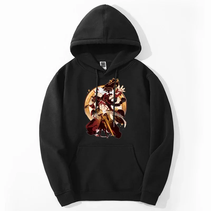 

Cartoon Print Harajuku Men Sweatshirts Pocket Versatile Clothing Loose Casual Male Fashion Hoodies Comfortable Autumn Winter