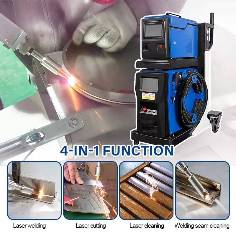 3 in 1 Handheld Laser Welder Cleaner Cutter for Stainless Steel Aluminum Sheet Metal Workshops
