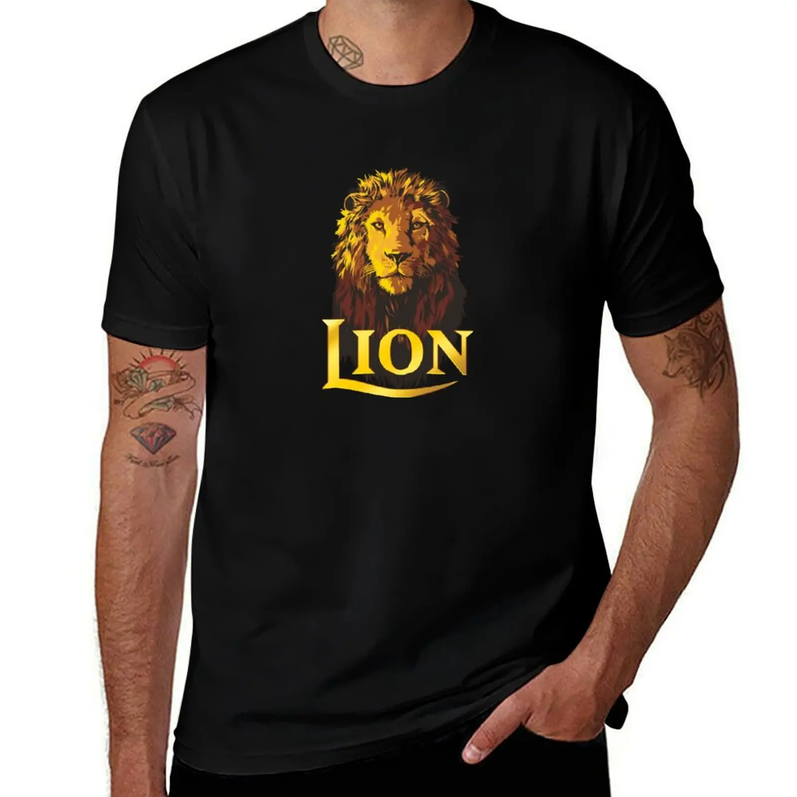 Lion lager logo T-Shirt Moisture Wicking Quick Dry Tee T-Shirt