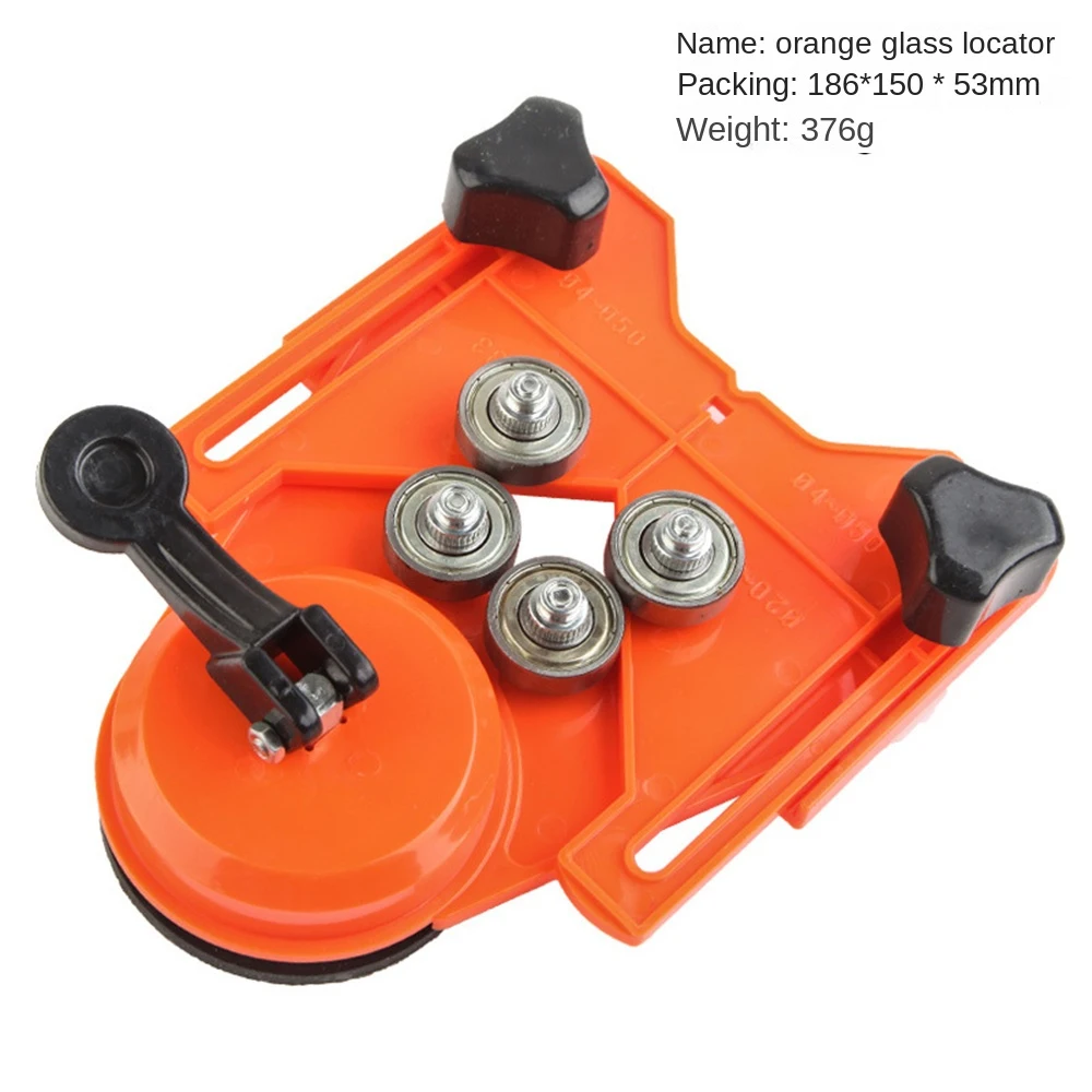 4-83mm Drill Chuck Vacuum Base Sucker with 6-50mm Coated Glass Drill Bit Fit Tile Glass Hole Saw Openings Locator