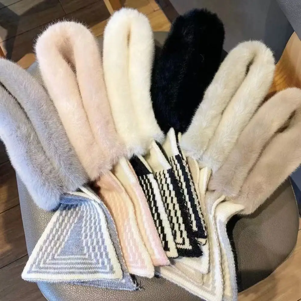 الأزياء التبعي فو الأرنب الفراء وشاح للرقبة بلون رشاقته عبر طوق وشاح وشاح الطقس البارد