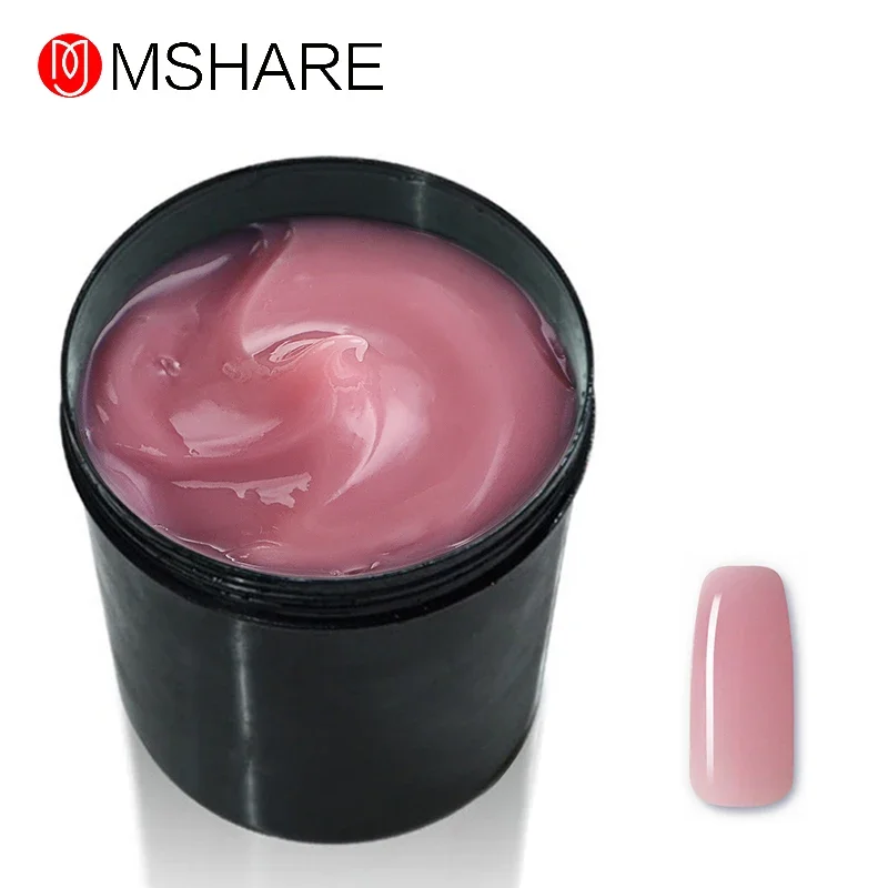 MSHARE 250g Jelly Gel Pink White Builder For Nail Extension Medium Soft Fast Gel Clear