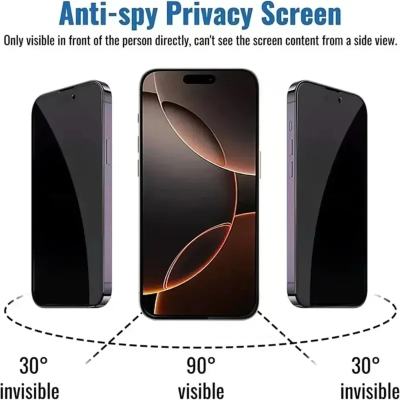 4Pcs Anti-Spy Hydrogel Film for iPhone16 13 12 11 14 15 16 Pro Max Mini 7 8 Plus Privacy Screen Protector for iPhone XS MAX X XR