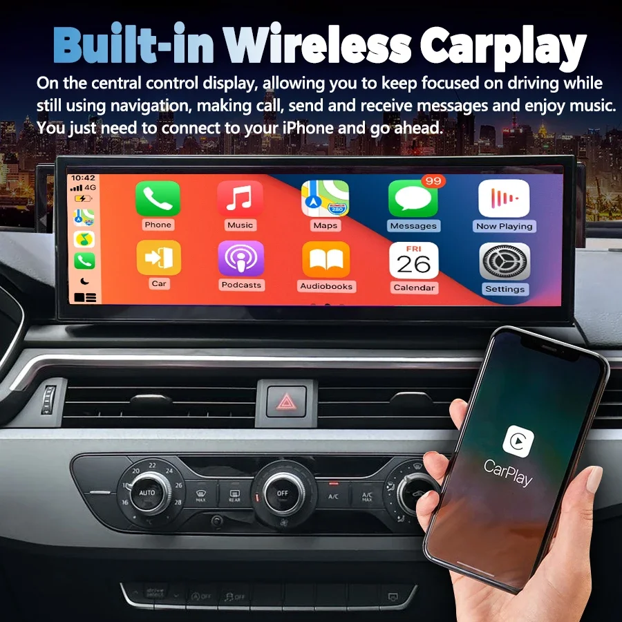 14.9 بوصة راديو السيارة أندرويد لأودي A6 C7 RS6 RS7 S7 S6 A7 2012-2018 اللاسلكية CarPlay السيارات الوسائط المتعددة مشغل فيديو رئيس وحدة