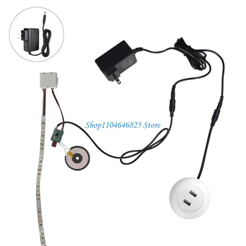 

Лампа с радиозарядкой, сенсорным управлением, 15 Вт, быстрая плата и изменяемое освещение для домашней террасы