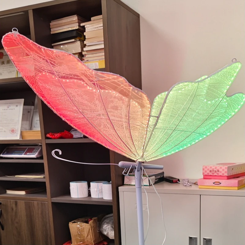 

Stage Wedding Iridescent Butterfly Dreamy Glowing Pathway Aisle Guiding Lamp Reception Welcome Area Decor LED Wedding Ornaments