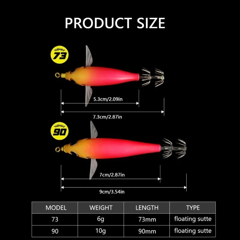 Lulas Jigs Chocos Iscas Iscas Pesca Noturna Iscas Pesca Flutuantes Iscas