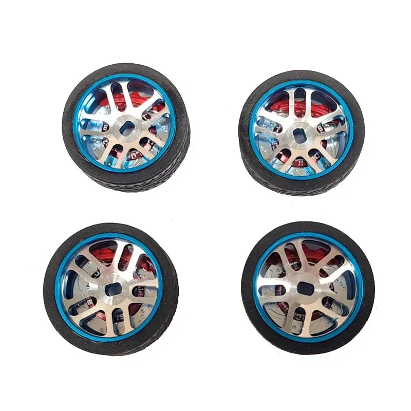 4Pcs Metal Brake Caliper Brake Disc for 1/28 RC Drift Touring Car Wltoys K969 K989 MINI-Q MINI-Z MINI-D Upgrade Parts