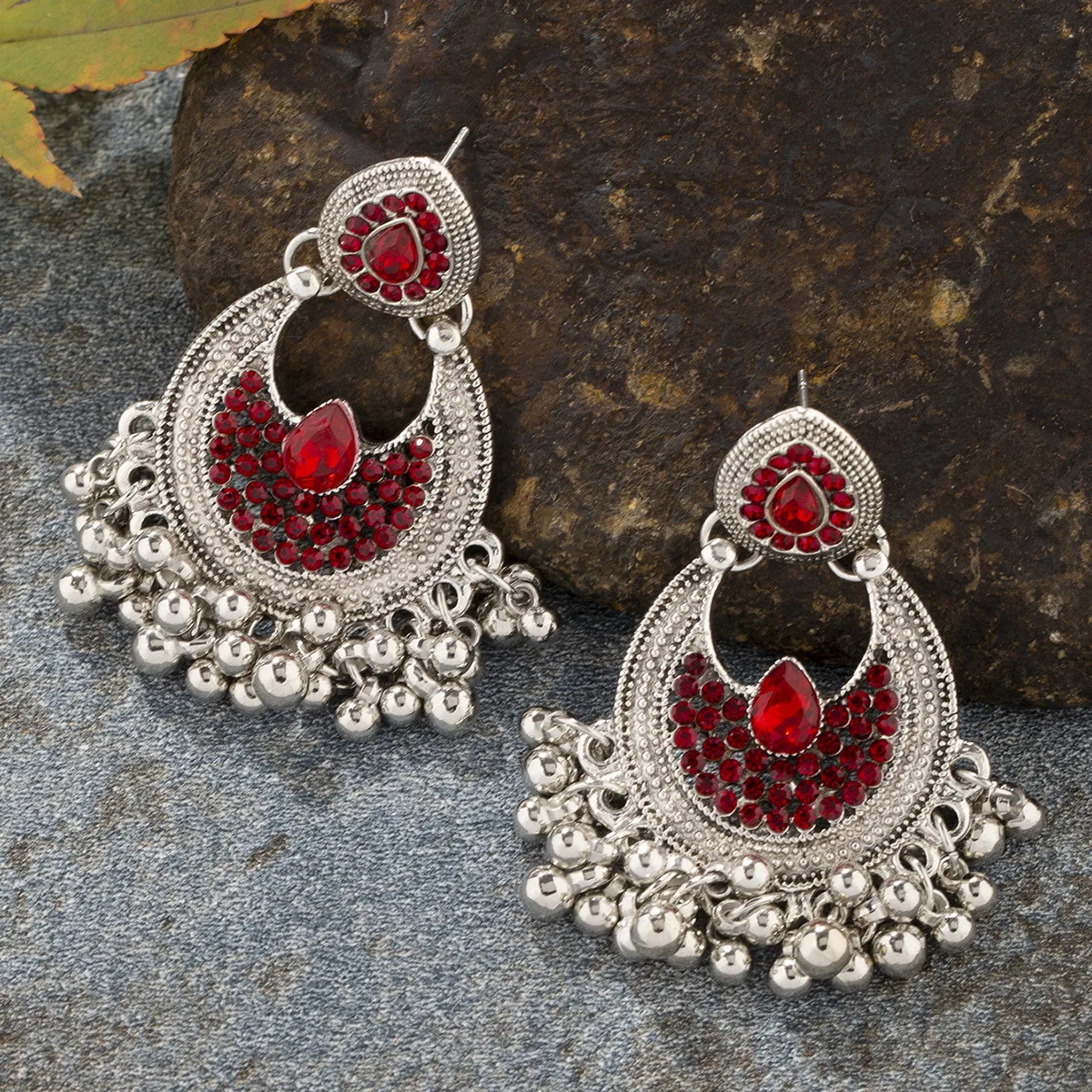 New Exotic Classical Color Earrings Women's Indian Retro Geometric, Styling Fringed Earrings Earrings