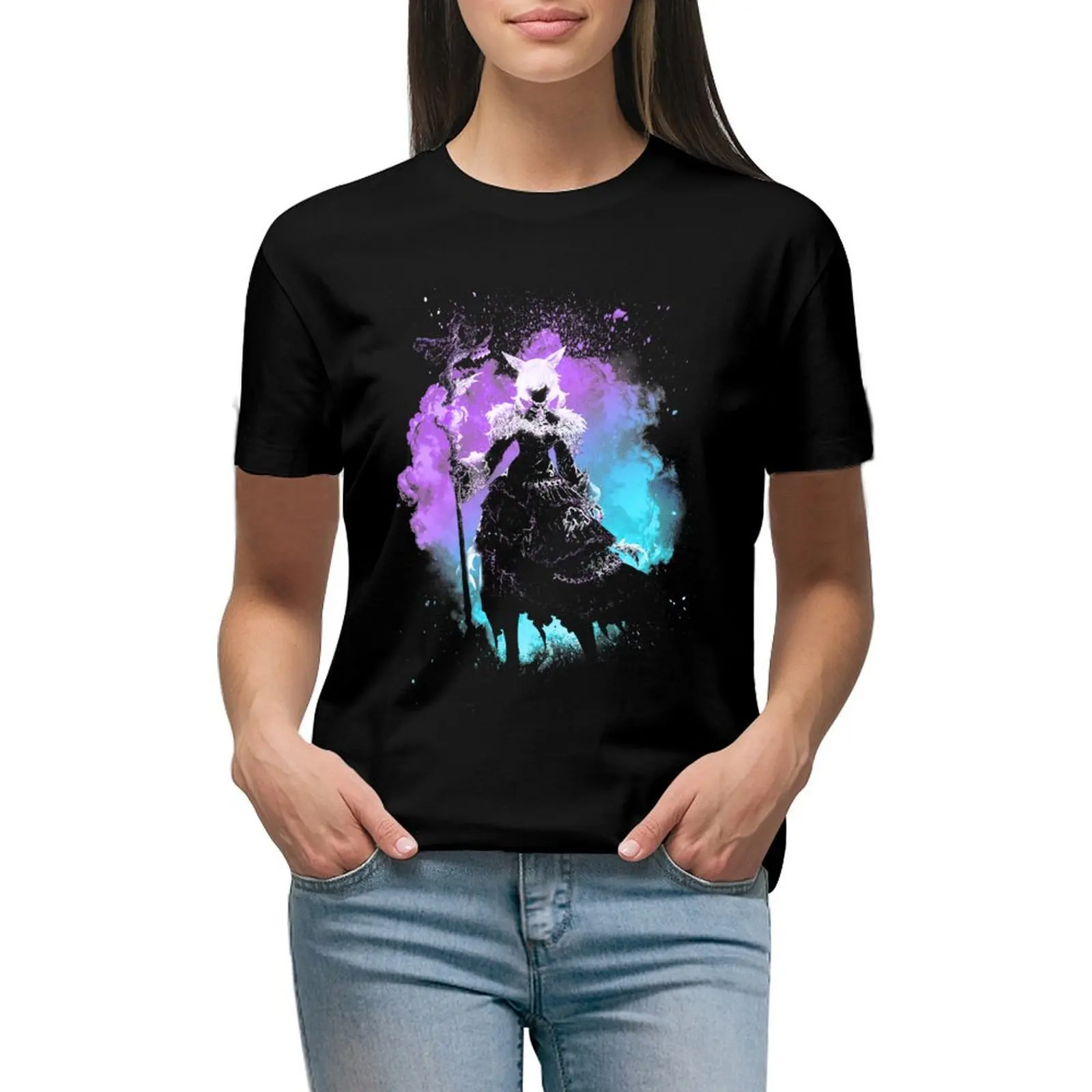 

Soul of the Sorceress T-Shirt customizeds summer clothes aesthetic clothes animal print Women tops