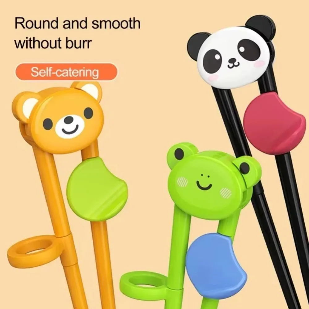 Cartoon Animal Chopsticks for Children Baby Kids Elementary Learning Chopstick Cute Bear Panda Training Tableware Food Sticks