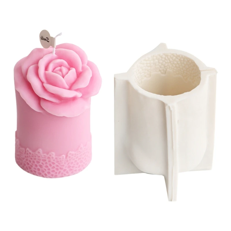 Practical Mold 3D Square/Cylinder Flower Mould Epoxy Home Decorations Jewelry Molds for Women