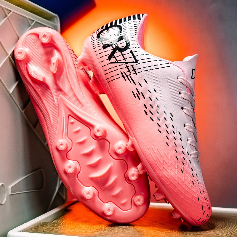 أحذية كرة القدم المهنية الرجال في الهواء الطلق منخفضة أعلى أحذية كرة القدم الرياضية أحذية Ag/Fg المسامير الطويلة التدريب العشب الاصطناعي #3