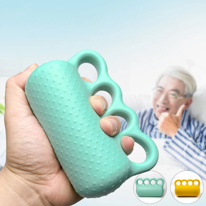 

Portable Four-fingered Hand Strength Trainer Primary Grip Training Soft Ball Rehabilitation Massage Finger Ball Practice Hand