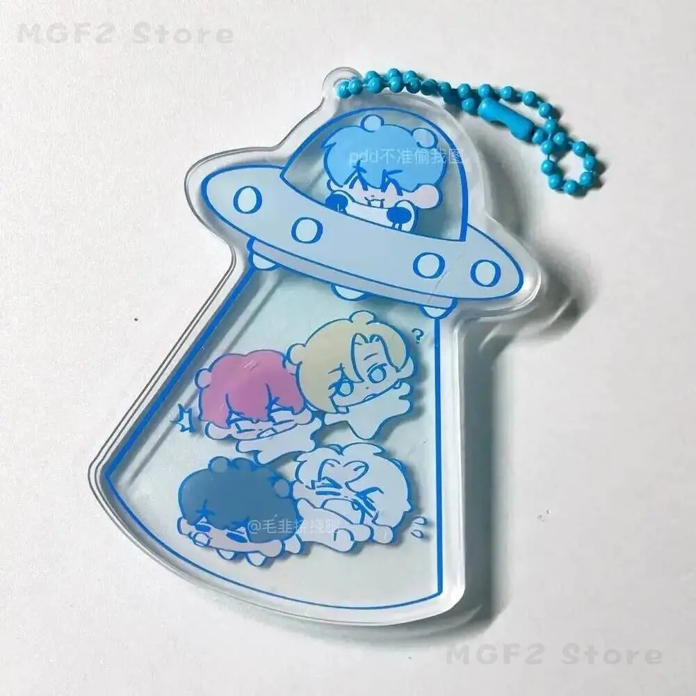 

Plave KeyChain Men Key Anime Chain for Women Fashion Kawaii Figure Acrylic Keyring Pendant Gifts