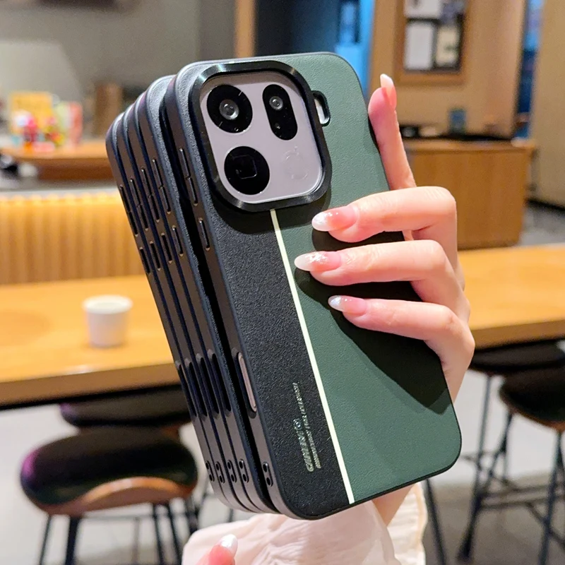 لـ OPPO Find X9 X9 Pro حافظة هاتف جلدية فلورية مطلية بالكهرباء ومضادة لبصمات الأصابع ومضادة للسقوط #6