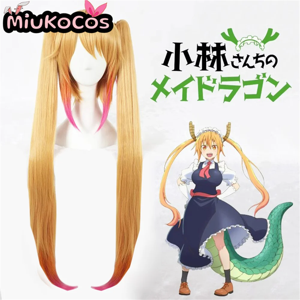 

В НАЛИЧИИ Tohru Косплей Парик Miuko Косплей Аниме Мисс Кобаяши Дракон Горничная Косплей