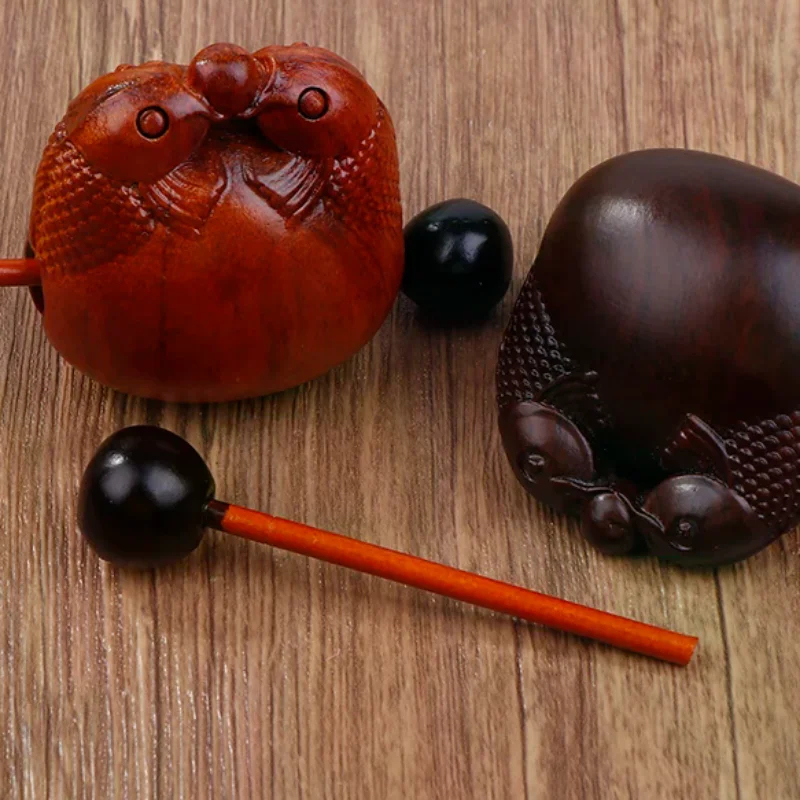 

Hot Sale Solid Wood Tone Fish Percussion Instrument - Ideal For Buddhist Decor, Home & Temple Ornament Wooden Fish Musical Ornam