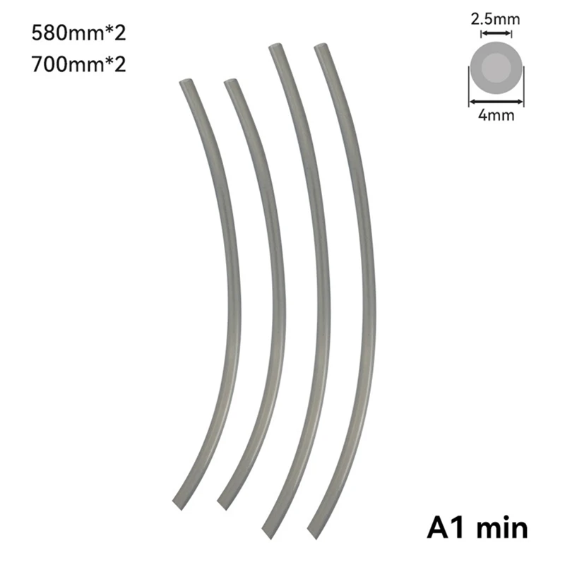 สําหรับ Bambu Lab PTFE Tube ID 2.5 มม. OD 4 มม. ท่อเทฟลอนโด 1.75 มม. สําหรับ 3D เครื่องพิมพ์ Bambulab A1/A1 Mini /P1P/P1S/X1C สีขาว 4M
