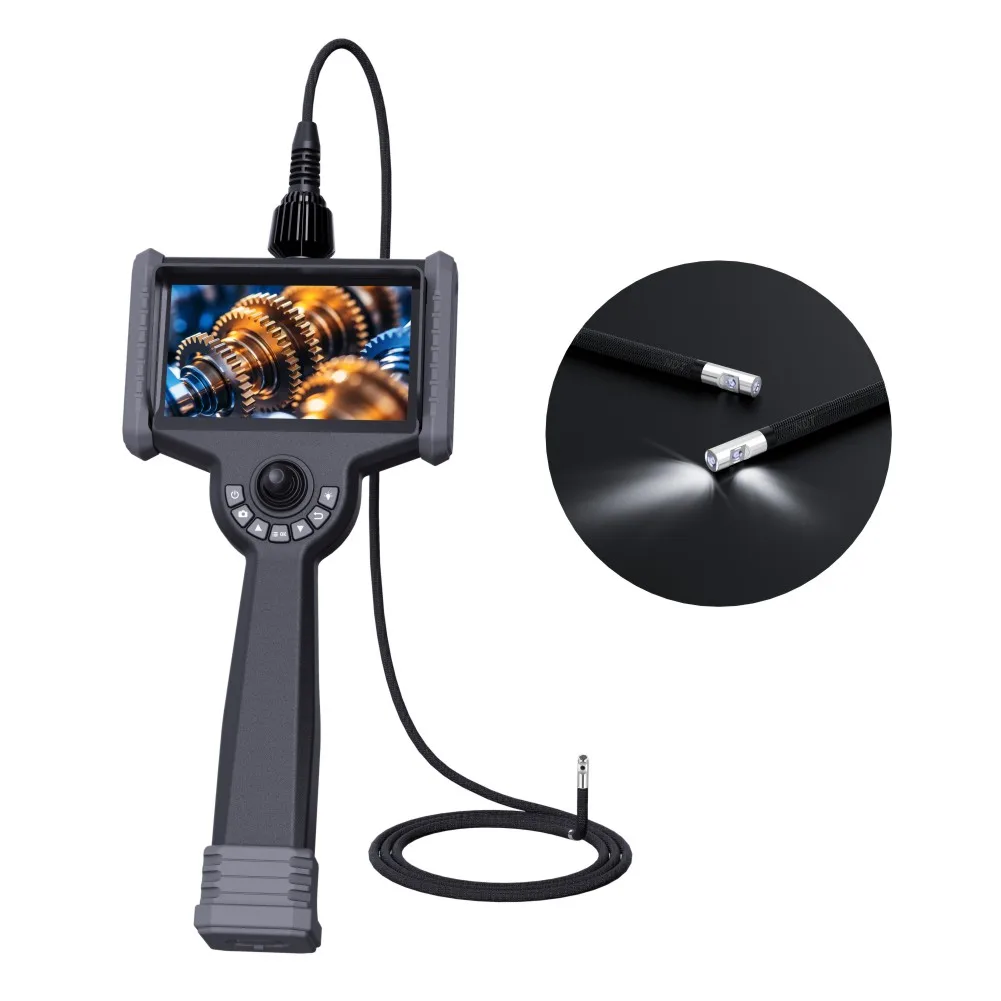 Endoscope Touch Screen 1080P IP67 360 Articulation Industrial Borescope Videoscope Camera  Analog Camera