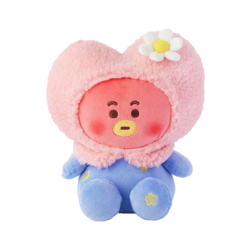 KPOP BT21 Cherry Blossom Series Doll Keychain Cute Cartoon Toy Pendant Backpack Phone Bag Charm Decor Fans Collectible Gift view 6
