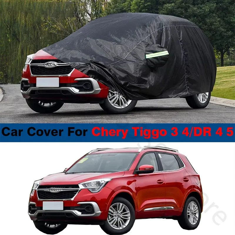 

Waterproof Black Car Cover Sun Rain Snow Protection SUV Cover For Chery Chirey Tiggo 4 3 E/ Sportequipe 5/ DR 4.0 5.0 2017-2025