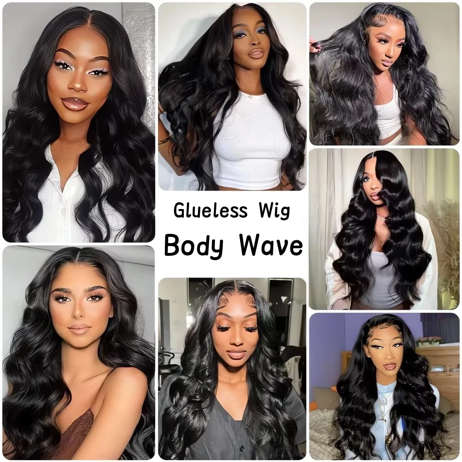 Body Wave Glueless Preplucked 5X5 Human Wigs Ready To Go 4X4 Human Hair Wigs Pre Cut Ready To Wear Closure Brazilian Wig