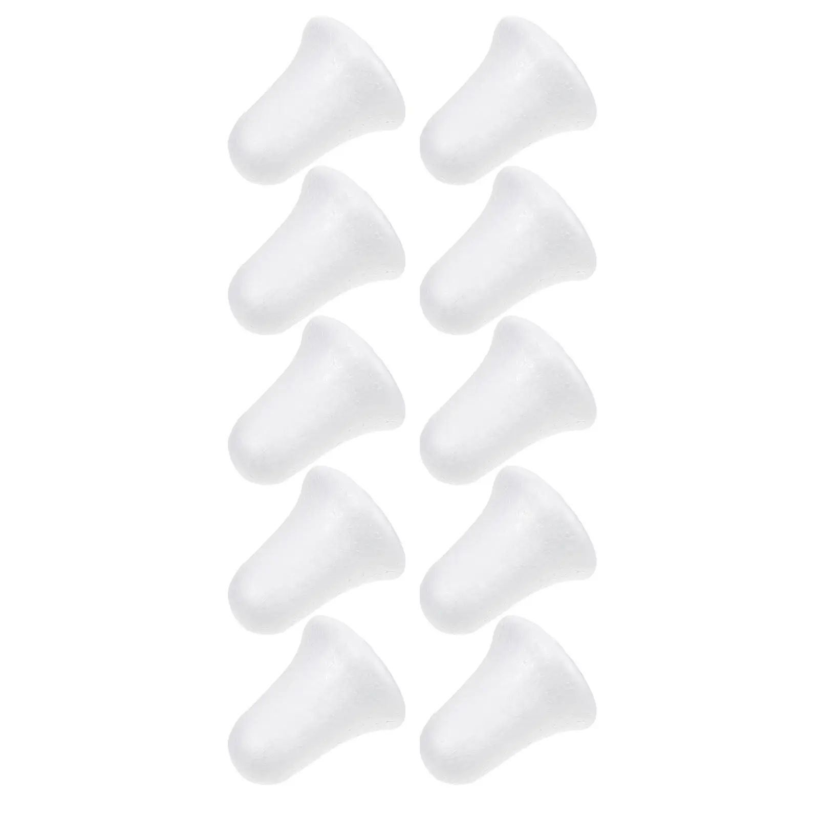 

10 шт. 3D-подвески из пенопласта в форме колокольчиков, неокрашенные, для самостоятельного изготовления, рождественские украшения для елки, праздничные подвески, товары для вечеринок