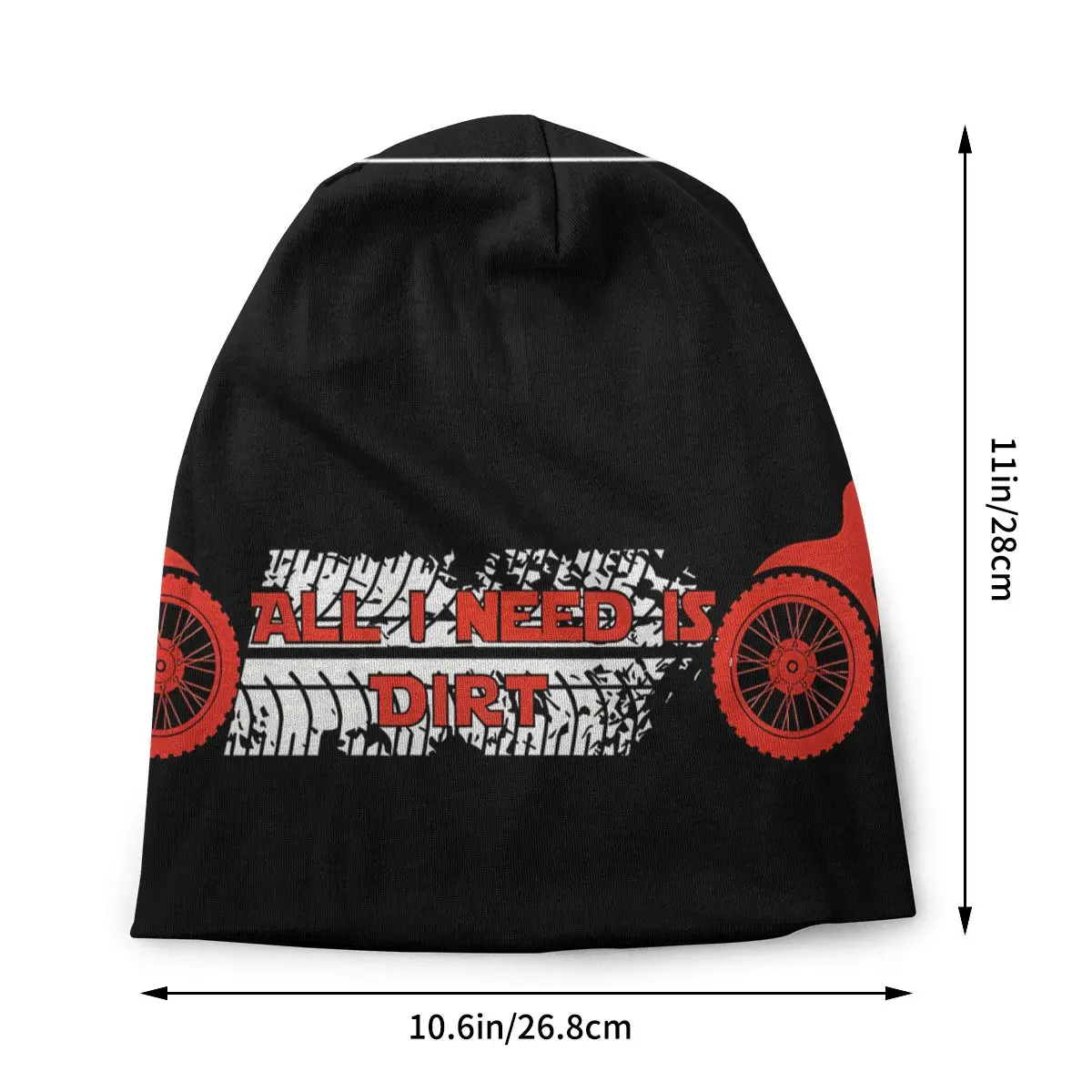 Motorcycle Cartoon Sport Thin Hats All I Need Is Dirt Bonnet High Quality Skullies Beanies Caps