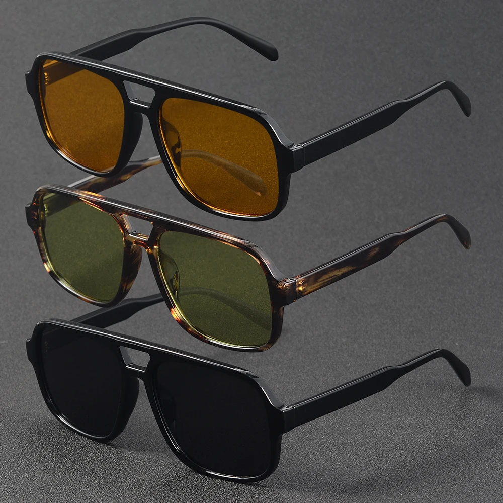 

Retro Aviator Sunglasses For Men Women Classic 70s Vintage Trendy Square Aviators Good Quality Fishing Driving Climbing UV400