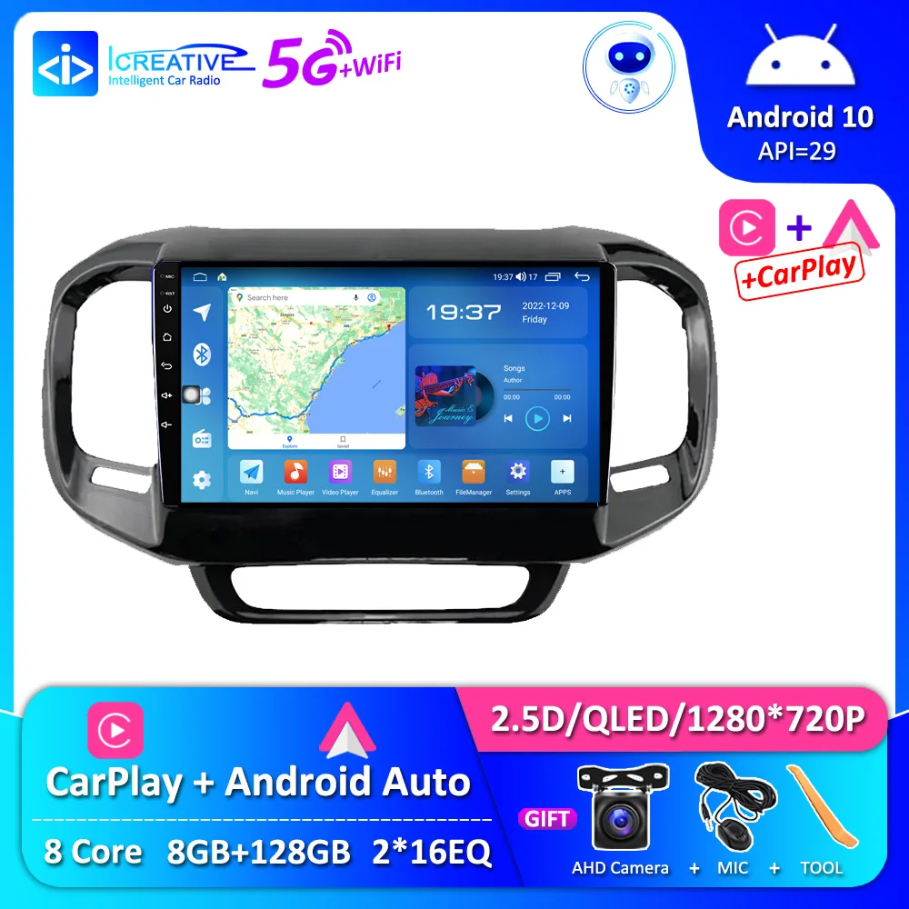 

7862 Android Auto CarPlay Android 10 Car Radio For FIAT Toro 2017 - 2020 Multimedia Video Player Stereo Head Unit Navigation HU