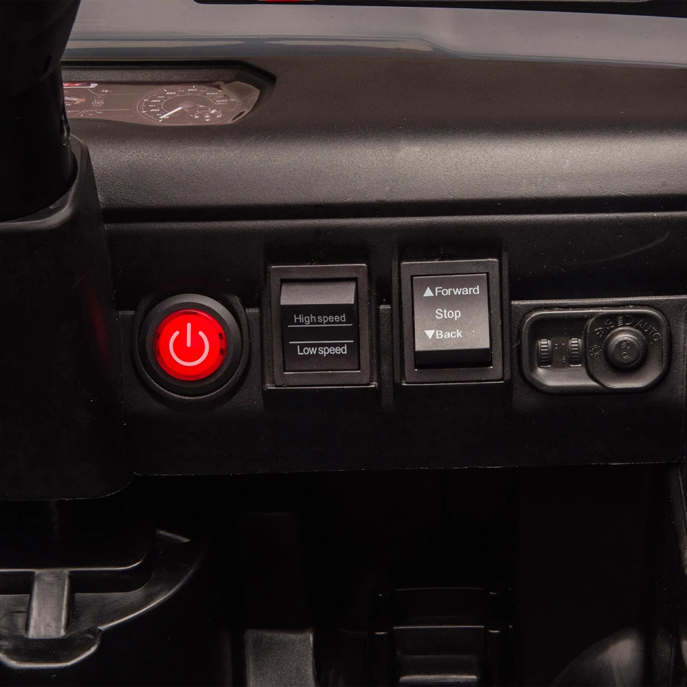 12V キッズライドオン トラック リモコン付き リアショックサスペンション LEDヘッドライト 3段階速度調整 Bluetooth