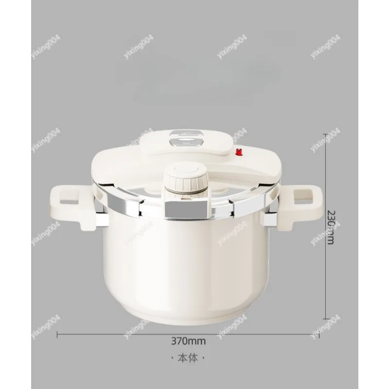 

6L Stainless Steel Enamel Pressure Cooker Gas Induction Safe