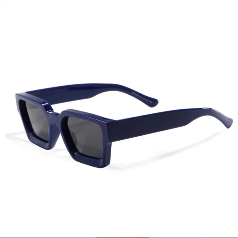 

Thick frame wide leg fashion trend sunglasses man Blue TR polarized sunglasses Outdoor recreational fishing sunshade MIRROR R036