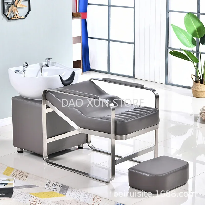 Therapy Sink  Beauty Salon Chairs Hair Salon Water Circulation Head Spa Hair Wash Chair Comfort Lavacabezas Salon Equipment