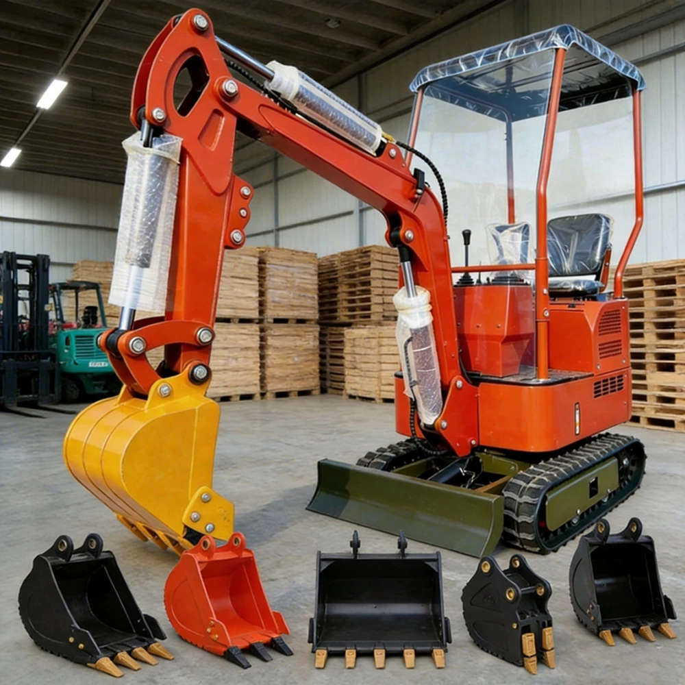 

Mini Excavator Kubota Engine Construction Bagger Bager Baumaschinen 13.5HP New Machine Equipment