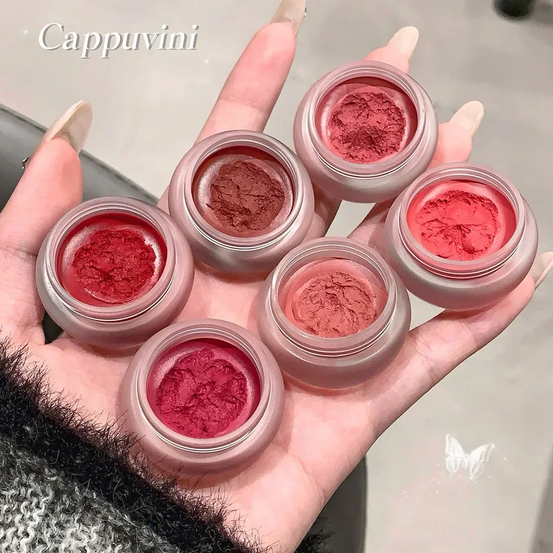 กระป๋อง Lip Mud Mist ลิปสติก Moisturizing Velvet Matte Mousse Solid Lip GLOSS Cheek Blush Cream Tint LIPS เครื่องสําอางค์แต่งหน้าเกาหลี